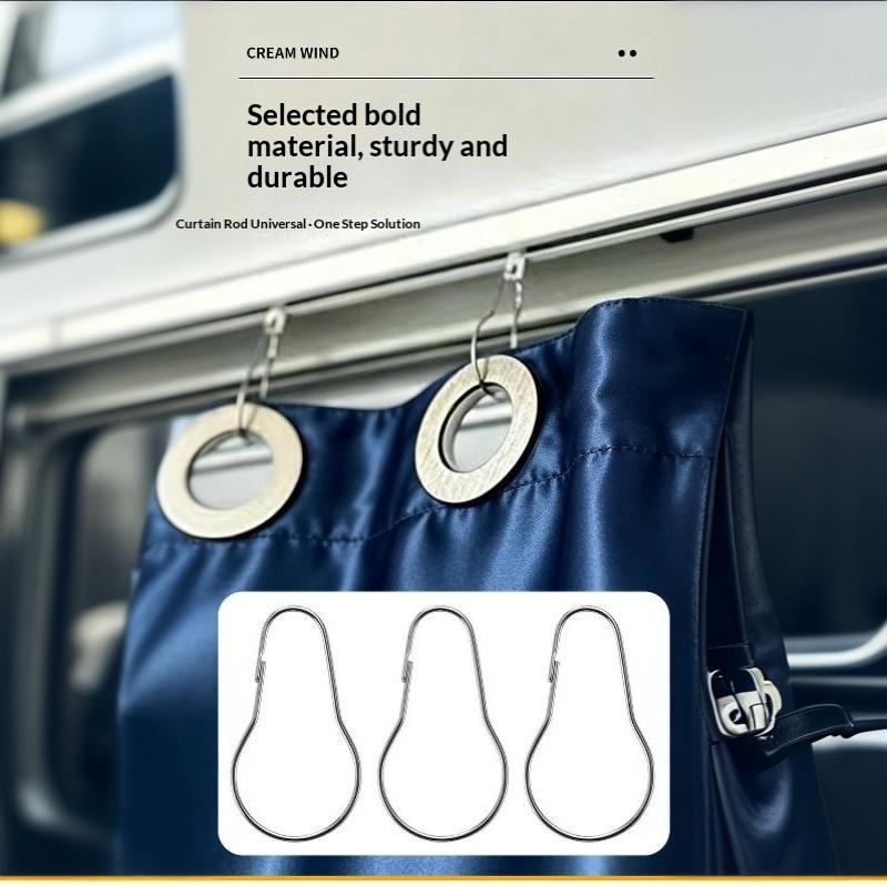 10/20Pcs 304 Stainless Steel Beadless Shower Curtain Hook Curtain Limpet Bathroom Accessories Hook Hoist Hook Hook