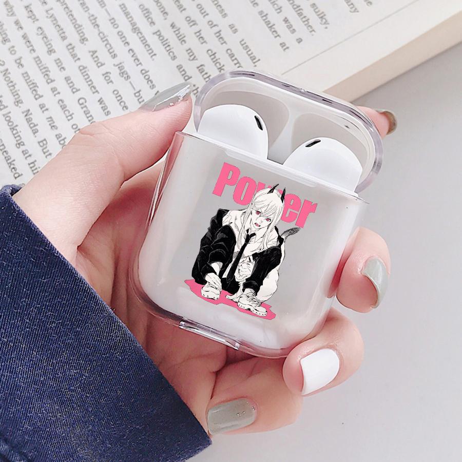 Anime Denji Chainsaw Man Soft Protector Cover Box für Apple Airpods 1 2 3 Pro Transparente Pochita Makima AirPods Hülle