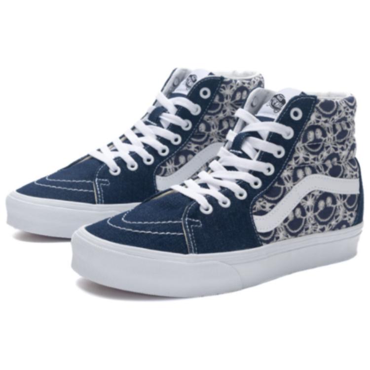 Vans Sk8-Hi Retro High-Top Skate Shoes Unisex Sneakers Blue White VN000CMXNVY