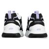 Skechers DLites Stoff Leder Bequem Vielseitig Niedrig geschnitten Dad Sneaker Damen Sneaker Schwarz Lila 896138-BKLV