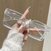 2025 Retro Square Rivet Eyeglasses for Men & Women - Anti-Blue Light Fashion Frames with Flat Lenses