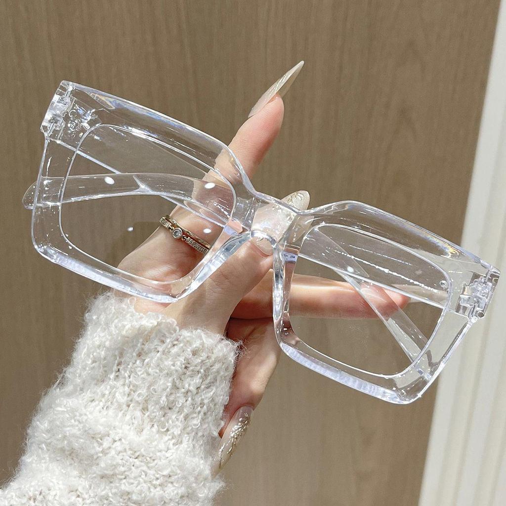 2025 Retro Square Rivet Eyeglasses for Men & Women - Anti-Blue Light Fashion Frames with Flat Lenses