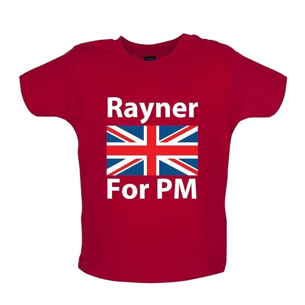 Rayner For PM - Baby Kids Boys Girls Unisex T-Shirt / Babygrow - Labour Angela Election Prime Minister 100