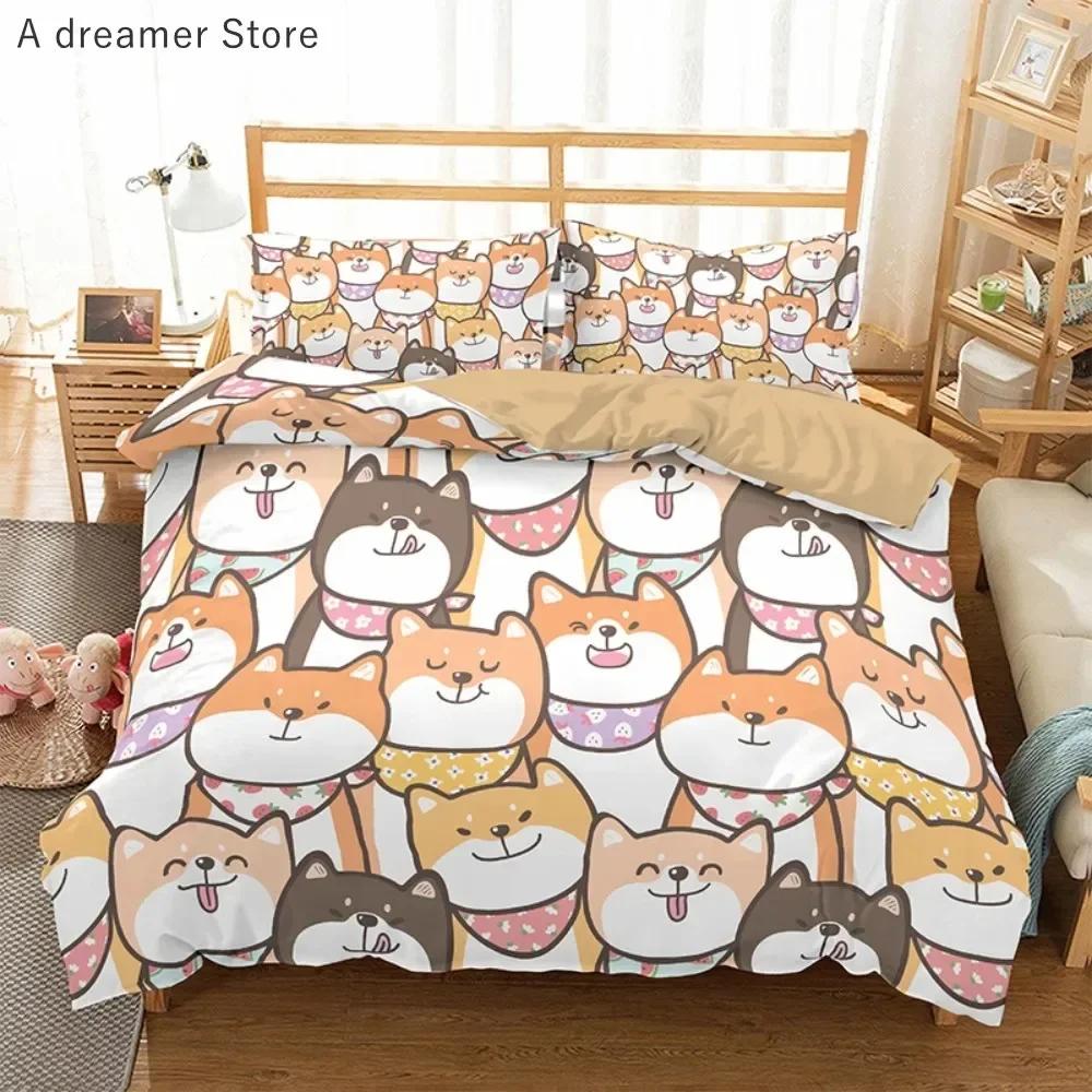 3D Cartoon Bedding Set Cat Duvet Cover Set Queen Bed Cover Set Kids Comforter Bed Linen King Size Home Textiles For Childrens