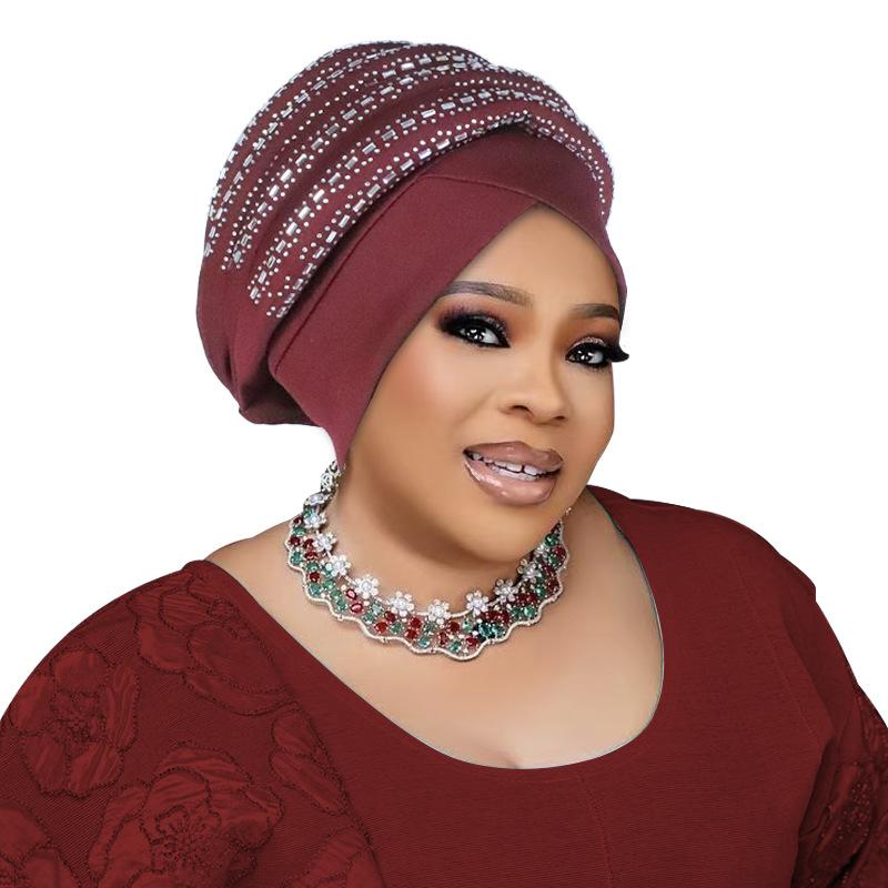 Handmade Diamonds Women's Turban Cap