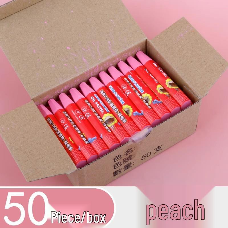 

Lion 50-Piece Hexagonal Oil Pastel Crayons Set for Kids, Safe & Water-Washable