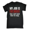 Mijn Werk Is Geheim T-shirt Comfortabel en Zacht Modieus Grappig Dagelijkse Sportkleding Herenkleding