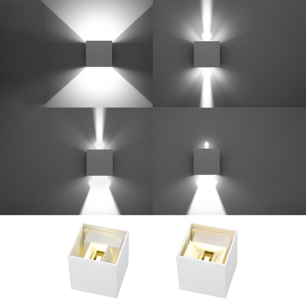 Luca white LED wall lamp IP54