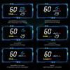 ZQKJ D5000 OBD2 Head-Up-Display für Auto-Tachometer Windschutzscheiben-Projektor-Meter HUD LED-Zubehör Elektronisches Auto-Überdrehzahl
