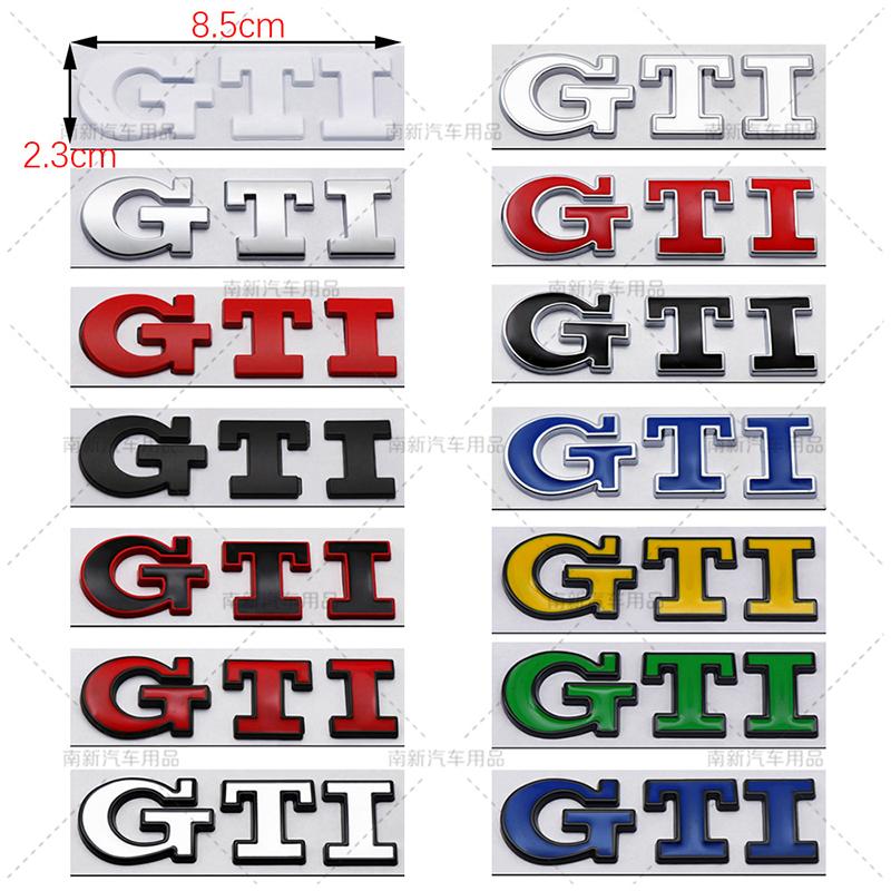 2026 Hot For VOLKSWAGEN VW 1pcs 3D Metal GTI Badge Car Rear Trunk Emblem Stickers for Volkswagen Golf GTI mk2 mk3 mk4 mk5 mk6 mk