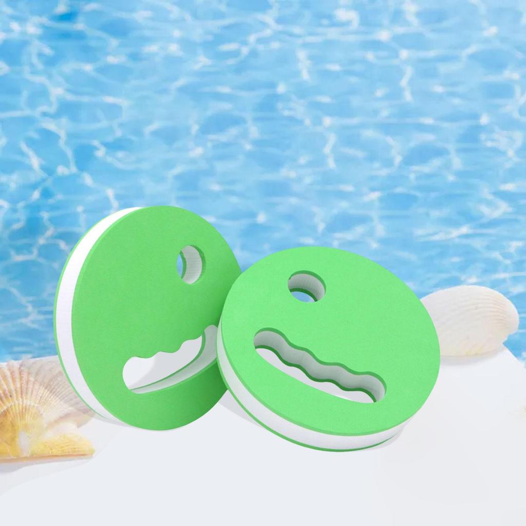 2x Wassergymnastik-Scheiben 16 cm Ø Handlich Tragbar Zubehör Leichtes Aerobic-Gerät für Erwachsene Männer Frauen Pool Anfänger