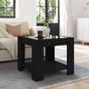 LED Coffee Table Black 53 x 53 x 45 cm Engineered Wood