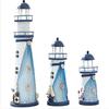 Seagull Navigation Party Sculpture Maritime with LED Lights Colored Light Lighthouse Light Metal