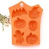 Creative Happy Halloween Silicone Pumpkin Cake Silicone Mold Kitchen Bake Tools