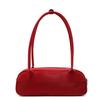 2025 new large-capacity Boston women's bag foreign design handbag soft leather solid color underarm shoulder bag