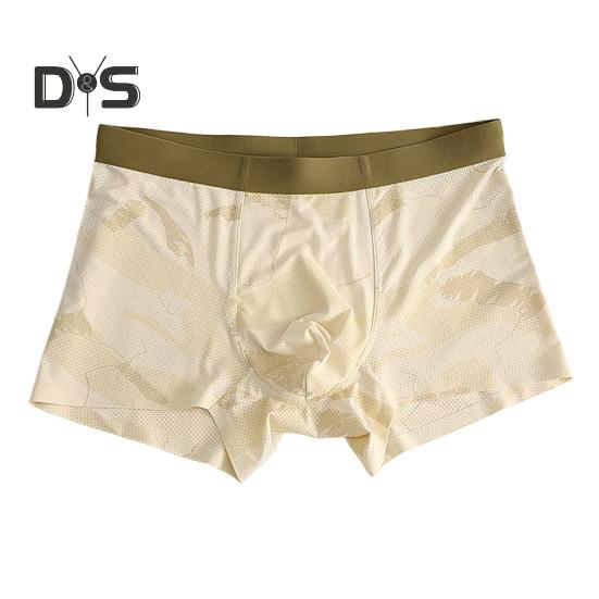 

Мужские трусы-боксеры, однотонные U-образные шорты, эластичные, средней талии, 3D-крой, облегающие, высокоэластичные трусы, повседневная одежда L жёлтый