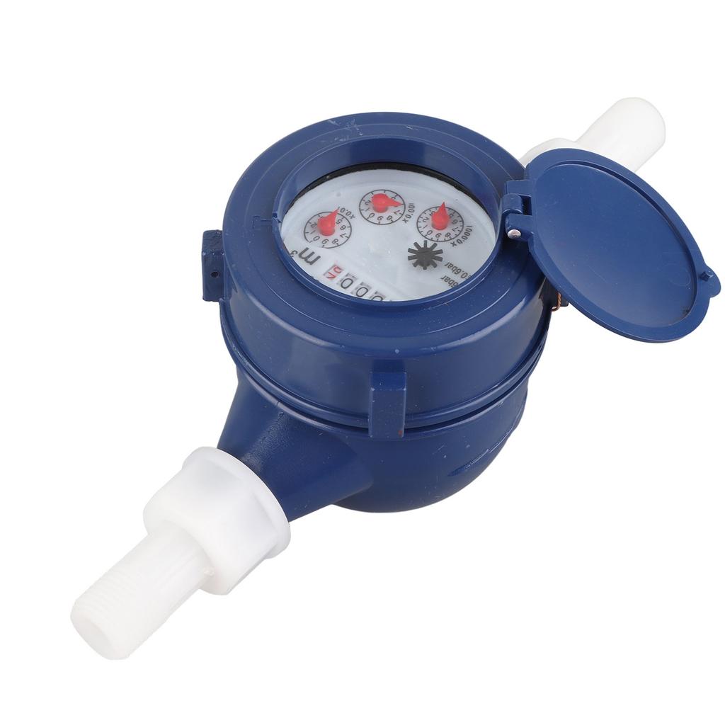 DN15 Garden Home Plastic Cold Water Meter Single Water Flow Wet Table Measuring Tool