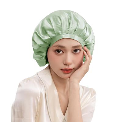 THXSILK Nuit en Soie 19ème Grade Supérieur Cravate Papillon Courte avec Élastique Sans Élastique Hydratante Réduit la Casse et les Pointes Fendues Pour Post-partum et Pièce Unique