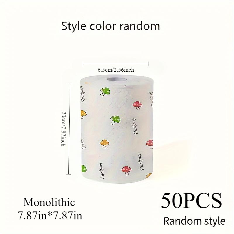 

One-time dishcloth water wash dry wet dual-use non-stick oil rags household cleaning rags kitchen towel kichen accessories