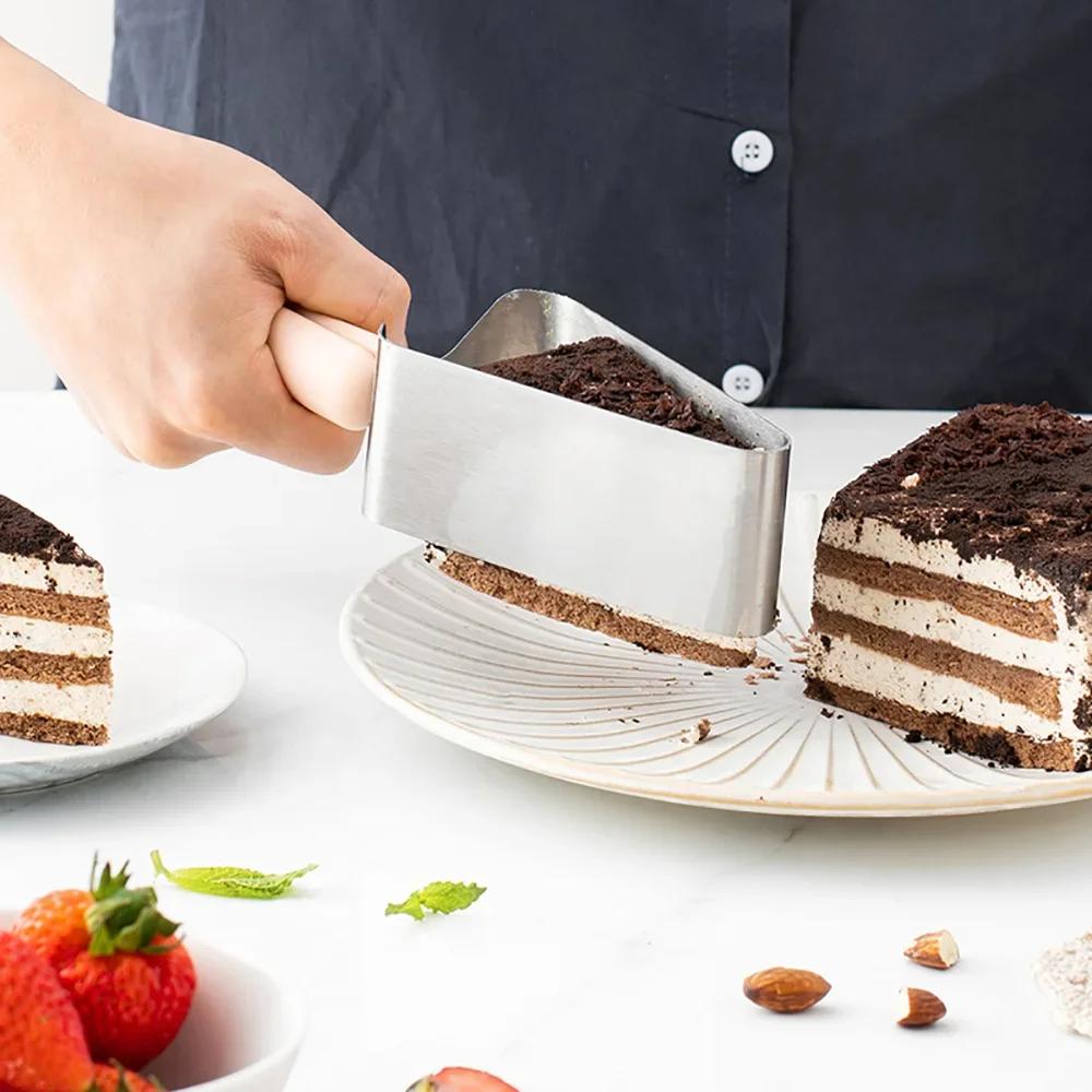 1Pcs Cake Slicer Stainless Steel Cake Clamp Cake Cutting Special Baking Tool Special Artifact Modern Minimalist Food Clip