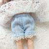 Obitsu11 Clothes Cotton Lace Shorts Cute Lantern Pants For Ob11 Doll Clothes Accessories Casual Wears Trousers For 1/12 Bjd Doll