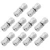 10PCS Tiny Jewelry Connect Screw Clasps Alloy End Tip Barrel Twist Clasps