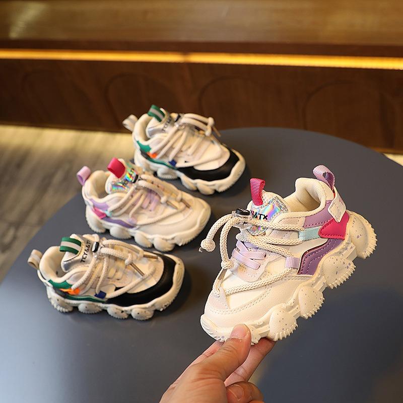 Kids Kids Shoes Boys Sneakers Girls Leather Running Shoes Medium Kids Casual Shoes Baby Toddler Shoes Tide
