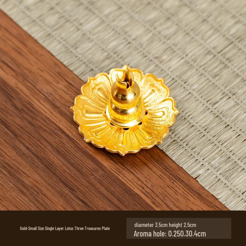 Antyczny dwuwarstwowy uchwyt na kadzidło lotosowe na ceremonię herbaty i kadzidło Buddy, wielopory palnik na kadzidło sandałowe.