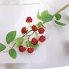 Green Leaves Artificial Raspberry Branch Luxury Fake Plants  Living Room Decor