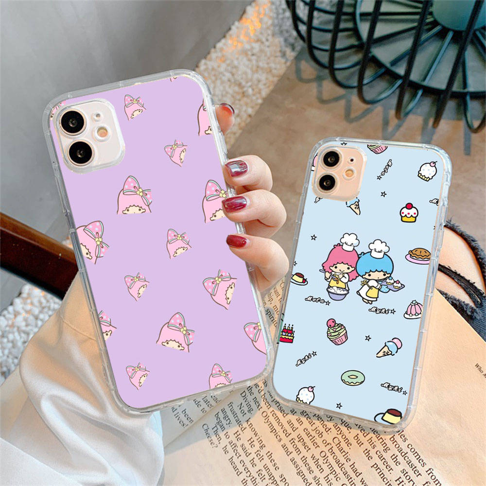 Case for Samsung A04 A14 A23 A34 A54 M23 M33 M52 M53 Realme 10 9 C30S C35 C55 VIVO Y02S Y21 Y51 X80 Pro Transparent Cover LI29 Little Twin Stars