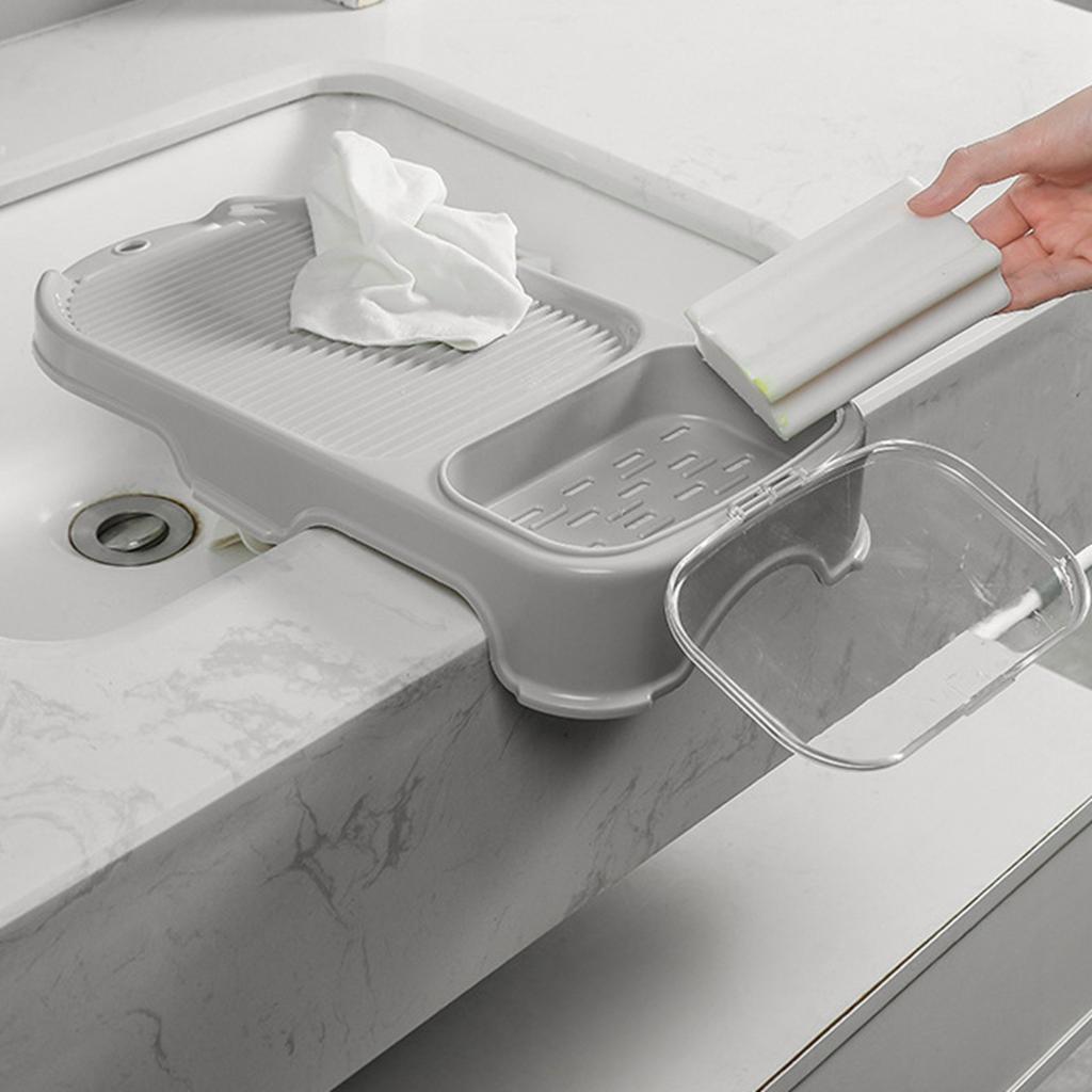 Mini tarka 2 w 1 przenośna antypoślizgowa plastikowa deska do prania z uchwytem na mydło do domu Dormi