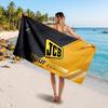JCB Customized Name Text Beach Towel, Soft Absorbent Towel Beach Pool Travel Personal Gift