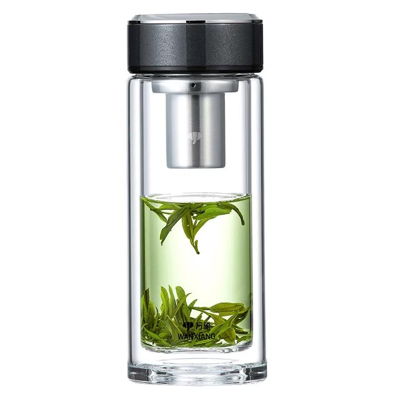 WANXIANG Double-Wall Glass Tea Infuser Bottle