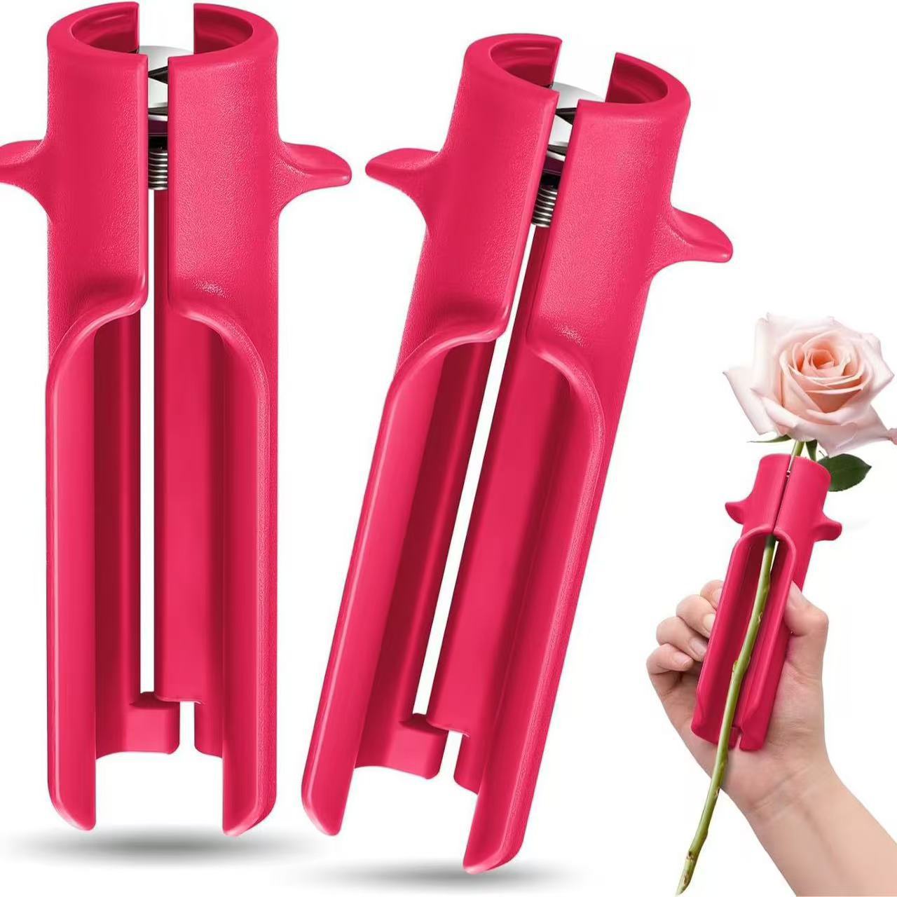 

Rose Thorn Stripper Tool,2Pcs Flower Stem Cleaner for Home & Professional Florists красный