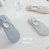 Invisible Socks Summer Thin Cartoon Smiley Face Bear Head Dispensing Non-Slip Boat Socks Shallow Mouth Invisible Can Not Fall Off With Cotton Socks