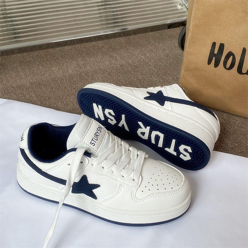 

Нишевые кроссовки в гонконгском стиле, женские, ins, корейская версия, студенческие, универсальные, повседневные, маленькие белые туфли, новинка осени 2025 35