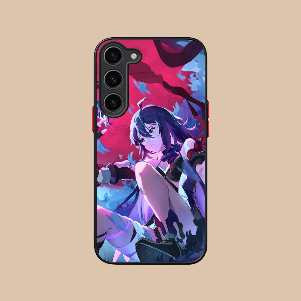 HSR Seele Silicone Mobile Phone Case for Samsung Galaxy S26 S25 S24 S23 S22 S21 Plus FE Ultra Colorful Cover