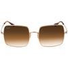 Ray Ban Square 1971 Classic Light Brown Gradient Square Unisex Sunglasses Rb1971 914751 54