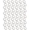 30Pcs Stainless Steel Hollow Pendant Bezel 8Shape Metal Resin Frame Jewelry Making Open Bezel