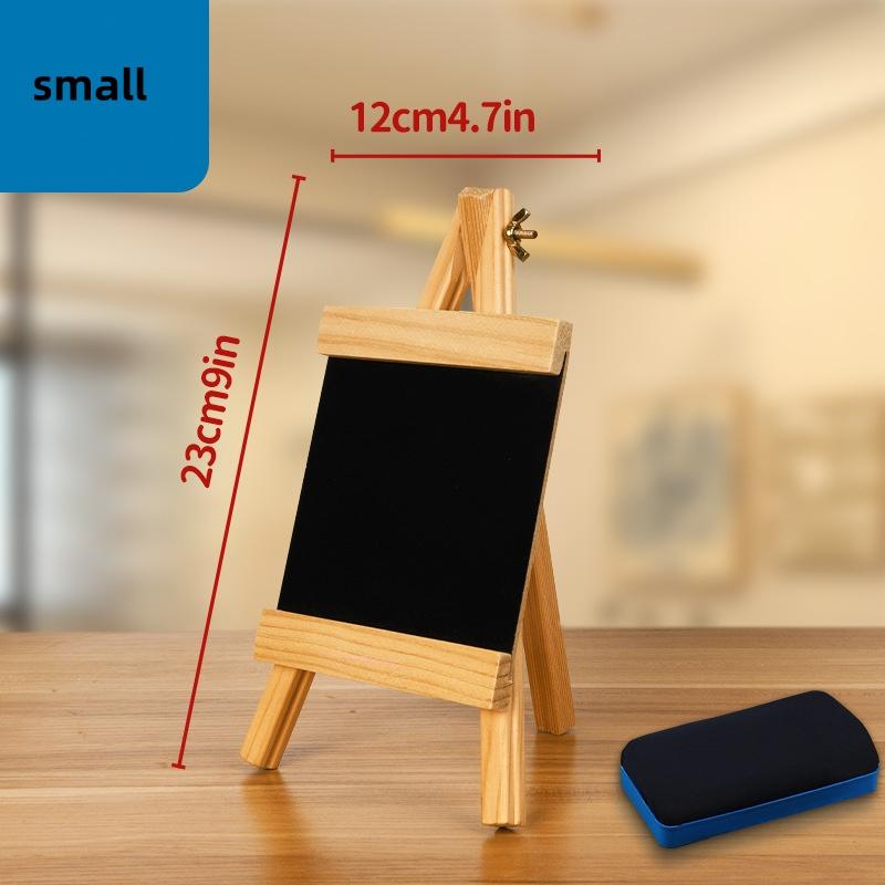 Folding Wooden Drawing Board & Chalkboard Easel Stand - Portable Art Tabletop Easel for Students DIY Sketching & Writing