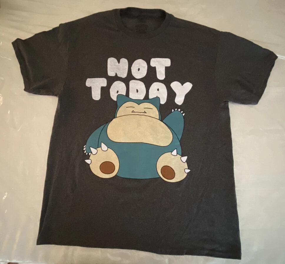 Новая футболка Pokemon Snorlax  Не сегодня ... Размер S 4XL