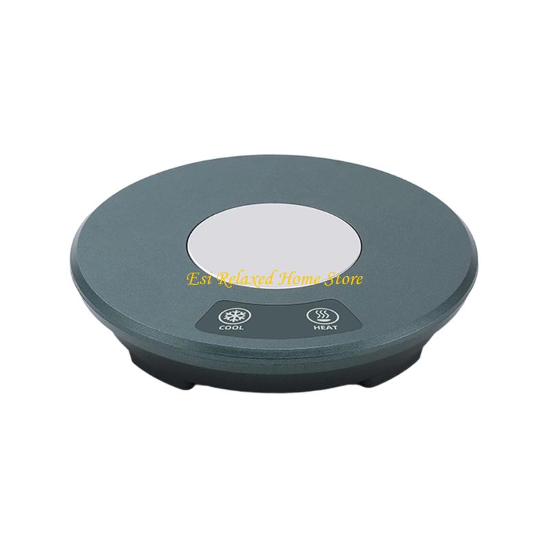 

B46E Подогреватель для кофейной кружки 55℃ Постоянная температура Подогреватель для чашки для молока Подогреватель-подставка с 2 температурными режимами для дома, кухни, офиса зелёный