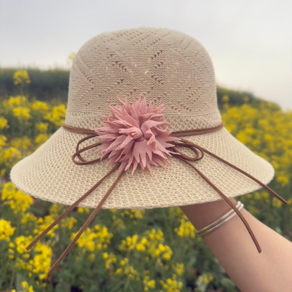 Big Flower Sun Caps Sunscreen Sun Cap New Beach Hats  Outdoor
