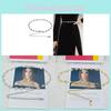 Punk Water Drilled Waist Chain For Women With Chain Link Decor For Summer Fashion