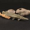 Metal Fish Figurines Animal Statues Alligators Gar Sculptures Collectibles Table Ornament for Office Home Desktop Decors