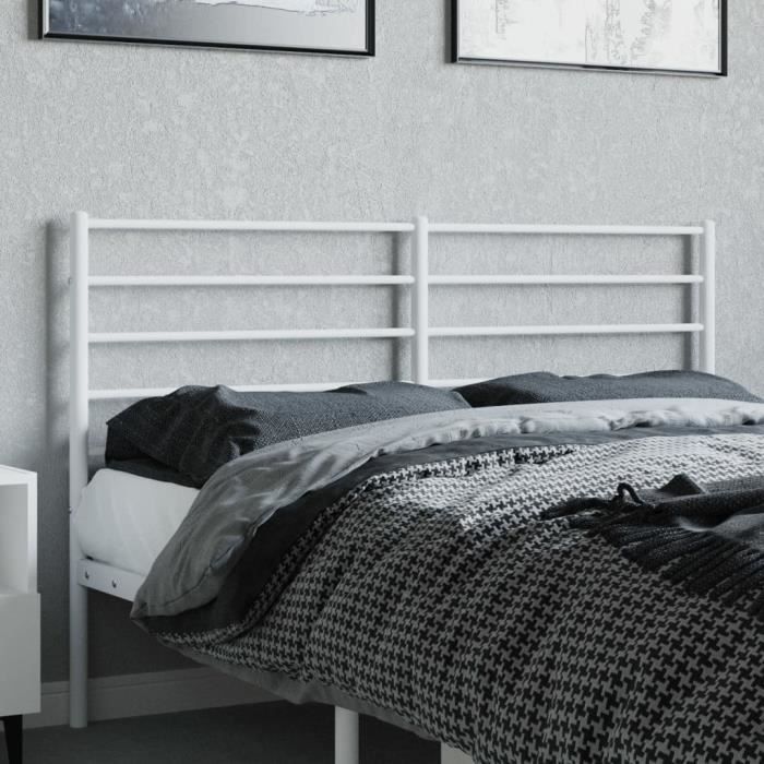 VidaXL Tête de lit métal blanc 135 cm 352400