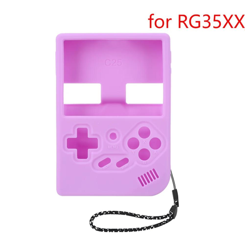 Soft Silicone Case for ANBERNIC RG35XX H Game Console Drop-proof Shockproof Protective Cover for RG35XX Accessories