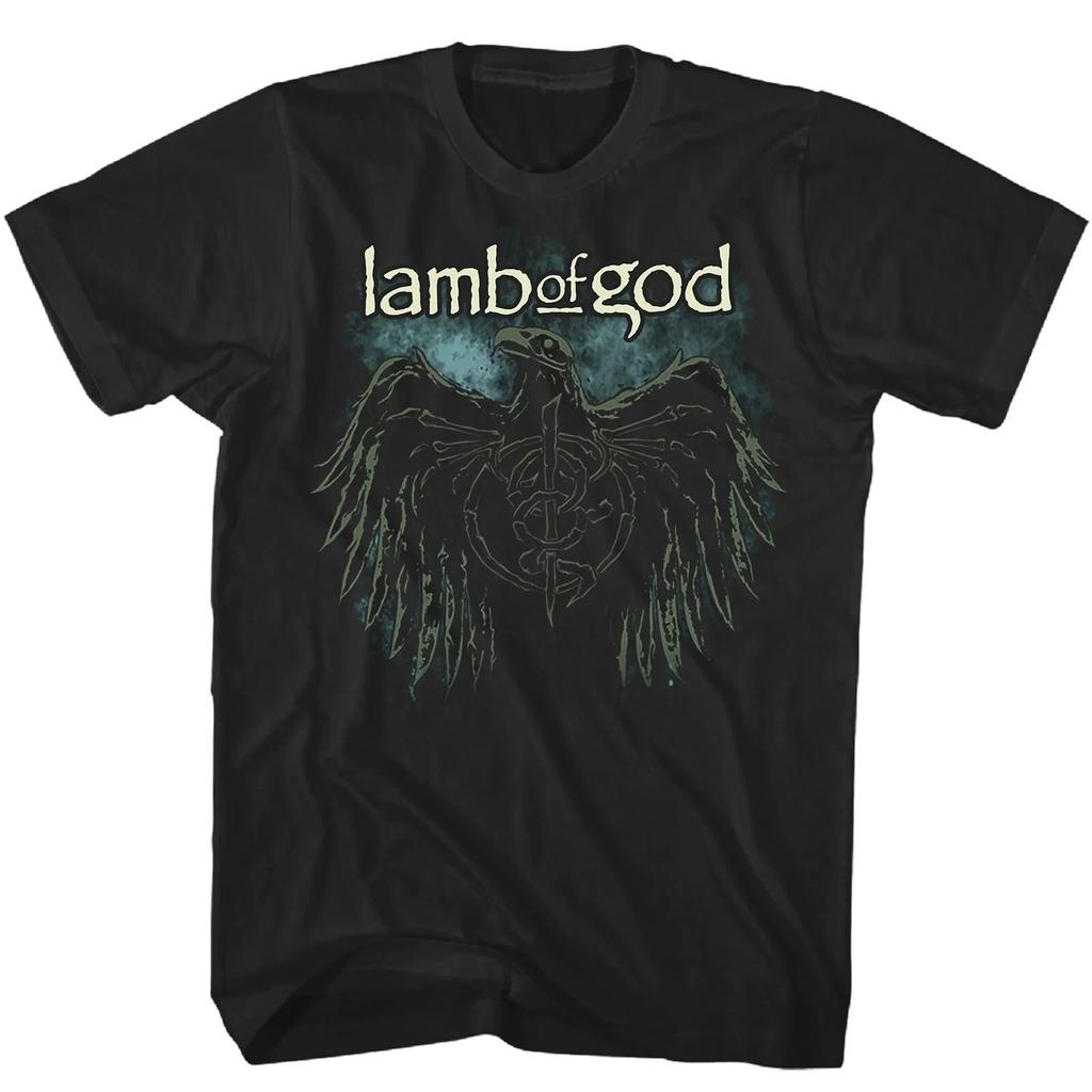 LAMB OF GOD Cd Lgo CROW 2 Official SHIRT LRG New Omens Wrath Ashes of the Wake