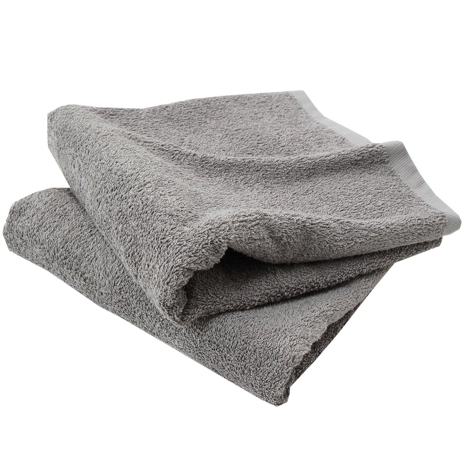 

hiorie (Hiorie) Japanese-Made Bath Towels, Antibacterial and Odor-Resistant, Hotel-Style Towel Set of 2, Gray, Instant Absorbency, Indoor Drying