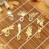 Delicate 1 Pcs  Mini Reading  Metal Clip Bookmark Gift Book Magaizine Mark